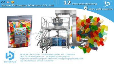 China Automated Candy Packaging: 4-Station Doypack Machine For 500G Zip Bags with auto weighing BSDP-260 for sale