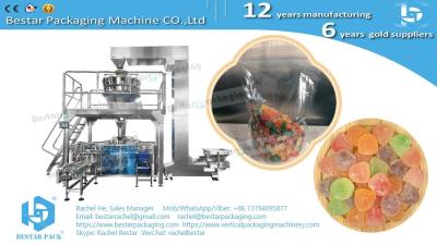 China Gummy Candy Packaging Doypack machine Weighing 1KG and filling in zip lock bag BSDP-260 for sale