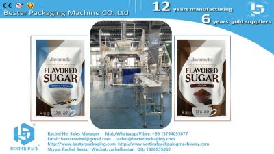 China New design sugar granule doypack machine automatic weighing filling and metal detecting BSDP-260 for sale