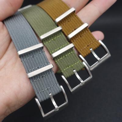 China Wholesale New Design Fabric Watch Band 18mm 20mm NATO High Density Nylon 22mm Watch Strap for sale