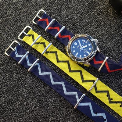 China Fabric custom printed rpet fabric watch band 18mm 20mm nato strap 22mm nylon watchbands for sale