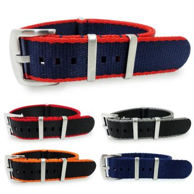 China 18mm 20mm 22mm NATO Watch Strap Wholesale NATO Watch Strap Seat Belt Nylon Strap Band for sale