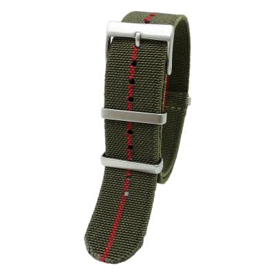 China PEITONG Fabric Paratrooper Style 20mm NATO Watch Band Nylon Elastic Watchband for sale