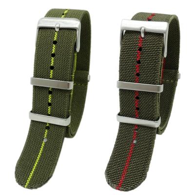 China French Parachute Strap 20mm Force NATO Watch Band Parachute Hot Selling Custom 22mm Nylon Elastic Watch Band For Watches for sale