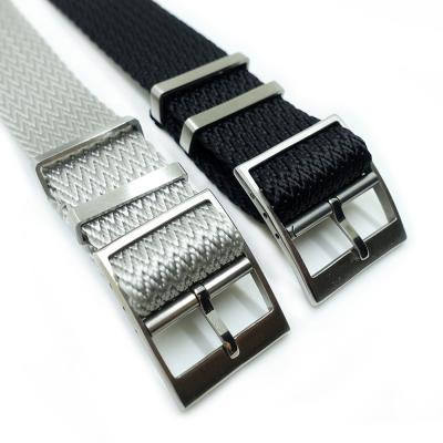 China Nylon Fabric Herringbone Watch Strap 20mm 22mm NATO Watch Bands for sale