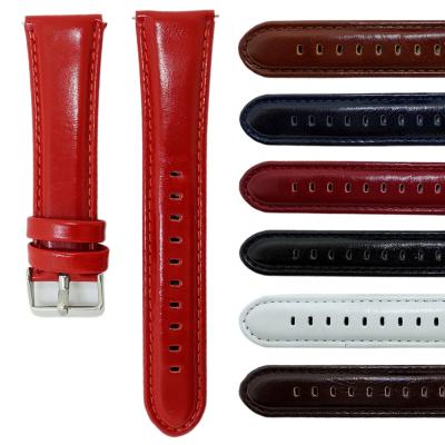 China Genuine Leather Watchband 24mm Handmade Leather Wide Brand Luxury Oil Watch Band 22mm 23mm For Samsung S3 for sale