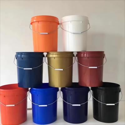 China Recyclable custom plastic 1L-20L buckets for food packaging and 20 liter plastic bucket with lid and plastic buckets for paint for sale