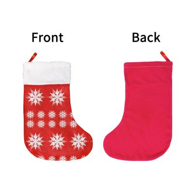 China Hot Selling Cute Red Famous and Cheap Christamas Home Decoration for Kids Christmas Socks for sale