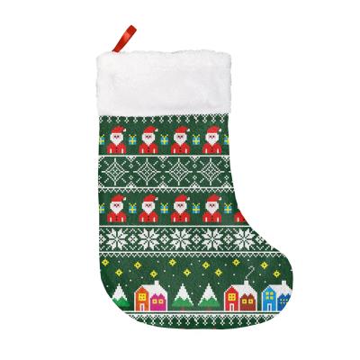 China Christamas Home Decoration New Premium Design Stockings For USA Sublimation Christmas Decorations for sale