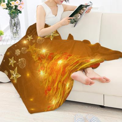 China Anti Dust Mite No Smell Blanket Decor Christmas Tree Decoration Outdoor Thick Knitted Wholesale Luxury For Home Gym Workouts for sale