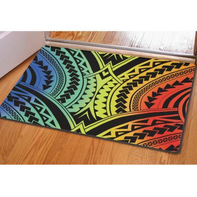 China Door Mat Manufacturer Christmas For Home Luxury Office Floor Polyester Washable Floor Mat Plaid Mat for sale