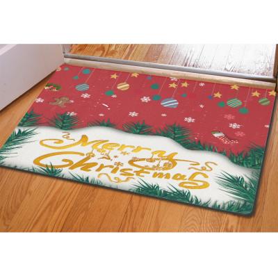 China Customied Washable Mat Text Toilet Door Cover Mat Custom Rubber Matting Wholesale Christmas For Home Use for sale