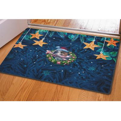 China High Quality Cute Washable Mats Door Mat Floor Embossed Christmas With Factory Price for sale