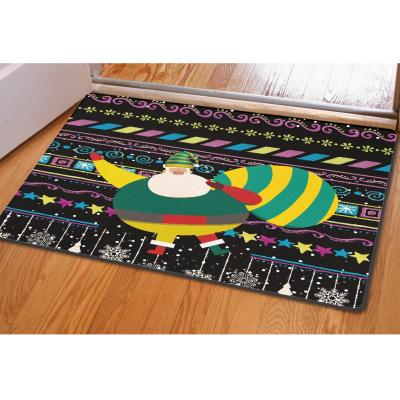 China Cute Fashion Kawaii Kitchen Floor Mat Blank Doormat Bulk Door Washable For Front Mats Welcome Christmas for sale