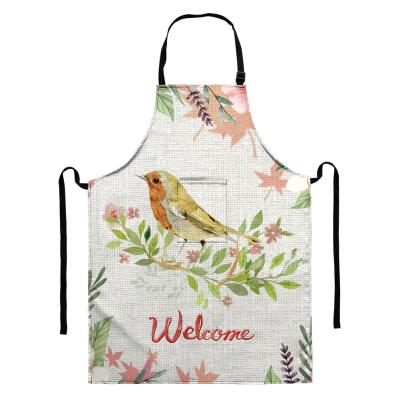 China Eco-Friendly Good Morning Design Printing Welcome Apron With A Pocket For Cartoon Customized Apron Home Kitchen Baking Accessories for sale