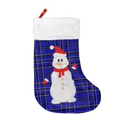 China Christamas Home Decoration Impress 2021 White Christmas Stocking Sublimation Christmas Stockings With Factory Direct Sale Price for sale