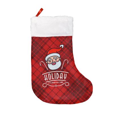 China Cheap High Quality Christmas Decorations Santa Claus Socks Large Small Christamas Home Decor Kids Decoration For Home for sale