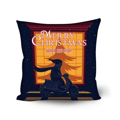 China 2021 New Anti-Pull Design Customied Velvet Cushion Cover Christmas Ornament Sublimation For Home Office for sale