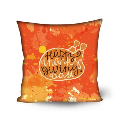 China New Arrival Thanksgiving Day Theme Pattern Anti-Static Cushion Covers For Festival Home Decorative Pillow Covers For Kids And Adult for sale