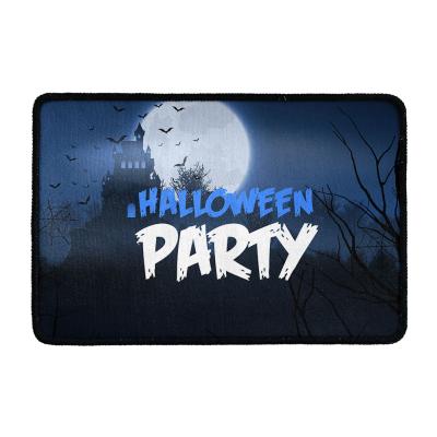 China Washable Outdoor Mats Custom Print Halloween Floor Mat For Home Indoor And Halloween Party Item Out Door Decor Festival Bedroom for sale