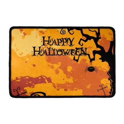 China Halloween Item Out Door Mats Custom Print Halloween Floor Mat For Home Indoor And Out Door Washable Happy Decor Festival Bathroom for sale