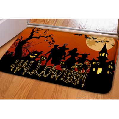 China High Quality Pumpkin Anti Slip Rubber Custom Mat Outdoor Slip Mat Halloween With Best Price for sale