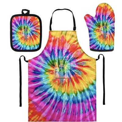 China 2021 Wholesale Eco-Friendly Fashion Aprons Floral Black Goods Art African Girl Aprons Customized Cooking for sale