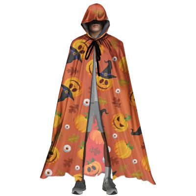 China 2021 New Arrival Fashion Type Child Fancy Costume Long Velvet Cloak Halloween Costume Carnival Party Cloak Costume For Adult Drop Shipping for sale