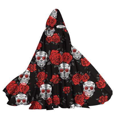 China Child Fancy Costume 2021 New Design Fashion Halloween Cosplay Cloak Hooded Performance Supplies Happy Halloween Carnival Party For Women And Men for sale