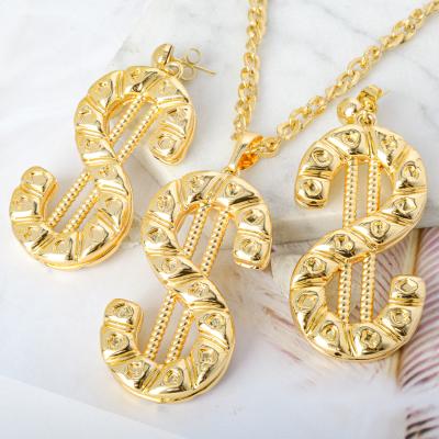 China High Quality Hiphop Dubai Women's Copper Wedding Accessories Great For Women Jewelry Set for sale