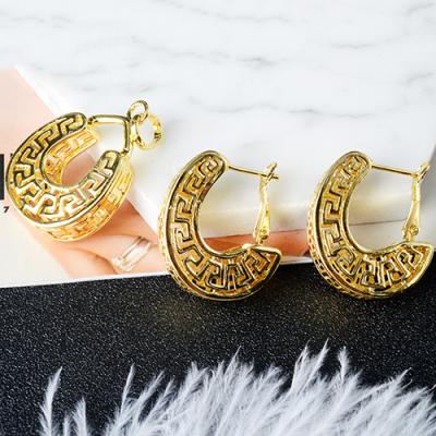 China High Quality Romantic Women Wedding Party Big Necklace Earrings Sets Alloy Dubai Accessories For Women Jewelry Set for sale