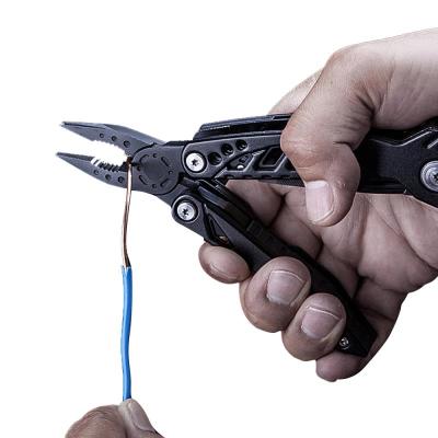 China Steel multi-function hand pliers multi-tool telescopic cut bomb crump line missile cut wire pliers emergency hand camping pliers apart for sale