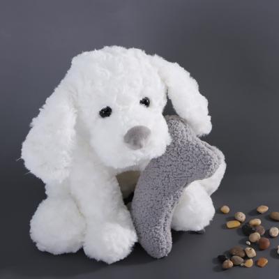 China Toy Manufacturer Promotional Wholesale Stuffed Modern Plush Modern Dog Realistic Cute White Dog Toy for sale