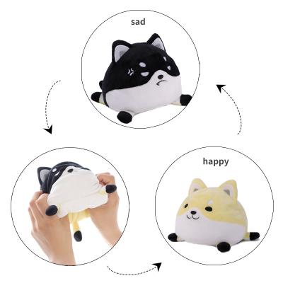 China Factory direct sales new design double side plush toy wholesale modern dog reversible reversible toy for sale