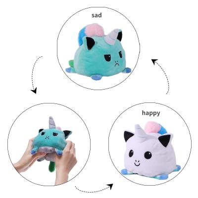 China Wholesale High Quality Modern Plush Unicorn Plush Reversible Toy Double Side Modern Reversible Plush Toy New Reversible Design for sale