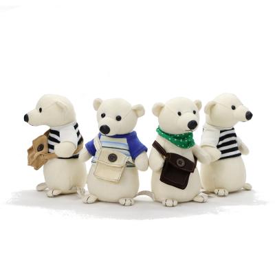 China Small Size High Quality White Eco-Friendly Eco-Friendly Mini Soft Toys Stuffed Teddy Bear for sale