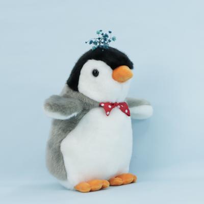 China Promotional High Quality Hot Cute Lovely Cute Bow Tie Lovely Soft Plush Penguin Selling Baby Toy for sale