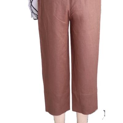 China New Anti-Wrinkle Casual Style Loose Pants Fabric 100% High Elastic Canvas Comfort Of Waist for sale