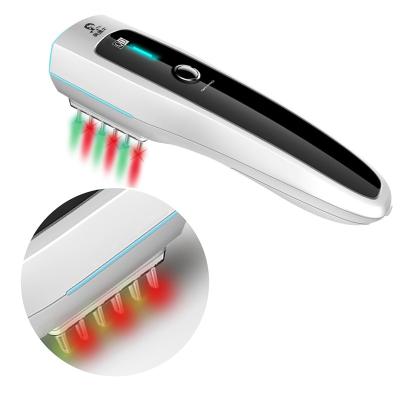 China China Factory Supply Anti Hair Loss Home Massage Therapy Red Light Ion Vibration Massager Brush Infrared Laser Massage Comb for sale