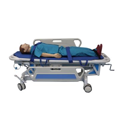 China Medical Patient Transfer Trolley Stretcher Emergency Hospital Bed Stretcher Furniture Emergency Rescue Transport Patient Transport Trolley for sale