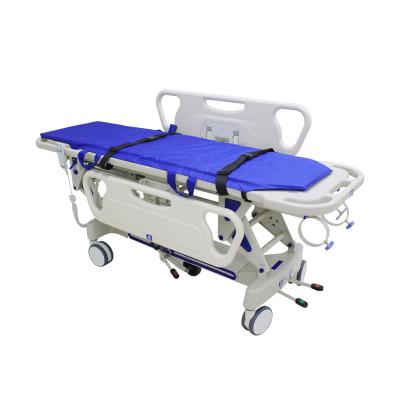 China Hospital ICU Medical Furniture Stretcher Bed Hospital Emergency Stretcher Patient Trolley for Transport Trolley Patient Transfer for sale