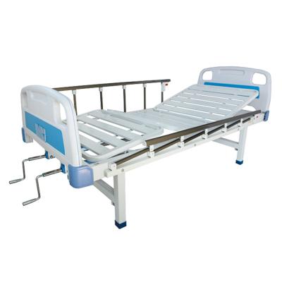 China Commercial Furniture Manual Hospital Bed Prices Furniture Makers 2 Functions Two Full Cranks Fowler Guard Rails ABS Beds for sale