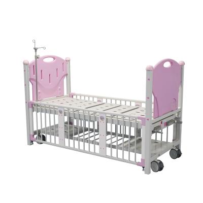 China Good Quality Medical Manual Baby 2 Functions Children Pediatric Hospital Bed Clinic Bed Kids Flip Up Bed for sale