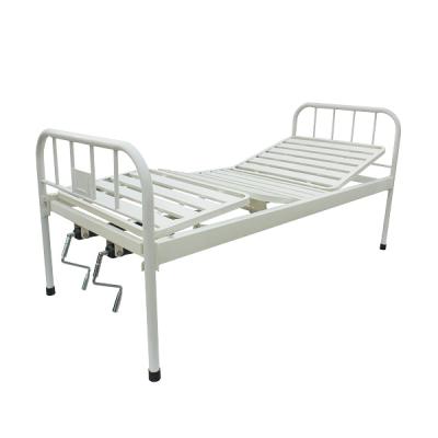 China Hospital Clinic Medical Hospital Beds One Crank Cheap Manual Nursing Patient Bed for sale