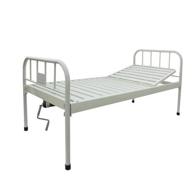 China Hospital Clinic Cheap Price Simple Crank Manual Hospital Use Medical Bed For Patient for sale