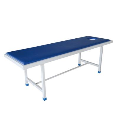 China Hospital Furniture Stainless Steel Examination Couch Clinic Bed Clinic Coating Patient Steel Table for sale