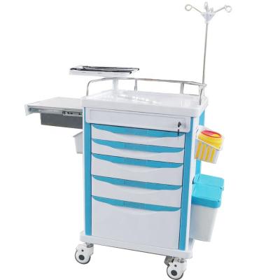 China modern ABS emergency hospital stainless steel stainless steel trolley case qualitymedical with high quality for sale