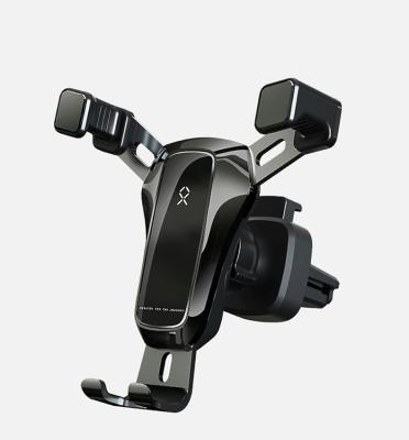 China Adjustable Car Mobile Phone Holder Navigation Bracket Round Air Vent Car Mobile Phone Holder for sale