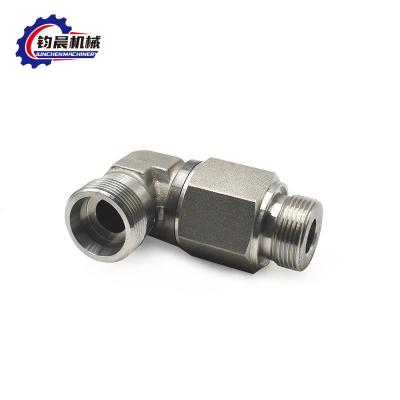 China OEM Hydraulic Carbon Steel 90 Degree Elbow Pipe Joint Customized for Pressure Thread for sale