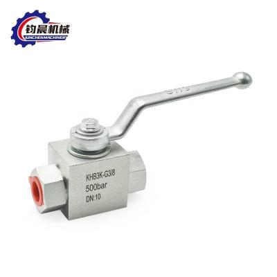 China Ball Valve KHB 3-Way Shut-Off Ball Valve Made Of Carbon Steel For Gas / Water / Oil for sale